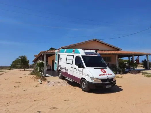 Frota de ambulâncias Gvitta disponível para locação